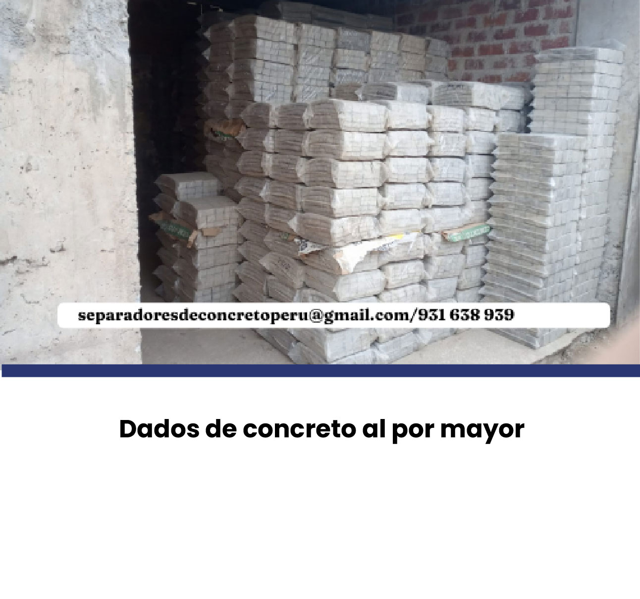 Imagen del producto Dado de concreto